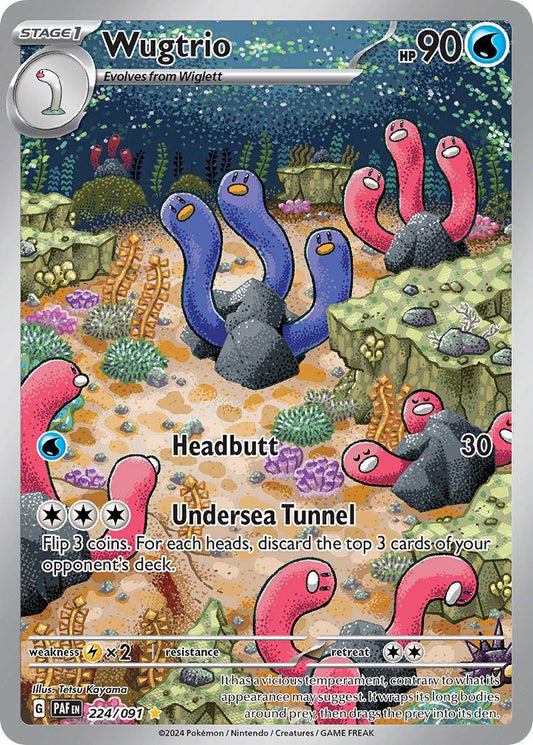 Wugtrio 224/91 Illustration Rare - MissingNo.