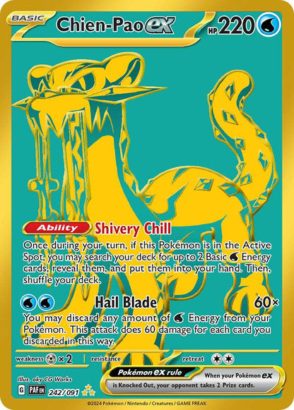 Chien-Pao ex 242/91 Gold Hyper Rare ex - MissingNo.