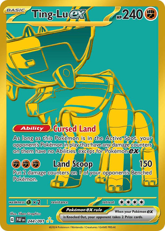Ting-Lu ex 244/91 Gold Hyper Rare ex - MissingNo.