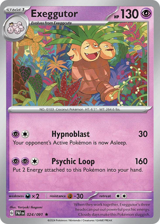 Exeggutor 24/91 Holo Rare - MissingNo.