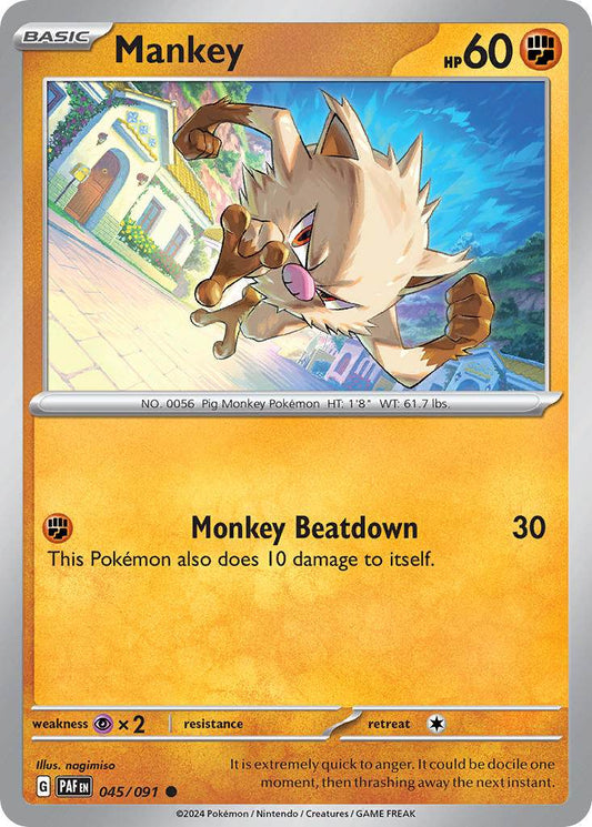 Mankey 45/91 Reverse Common - MissingNo.