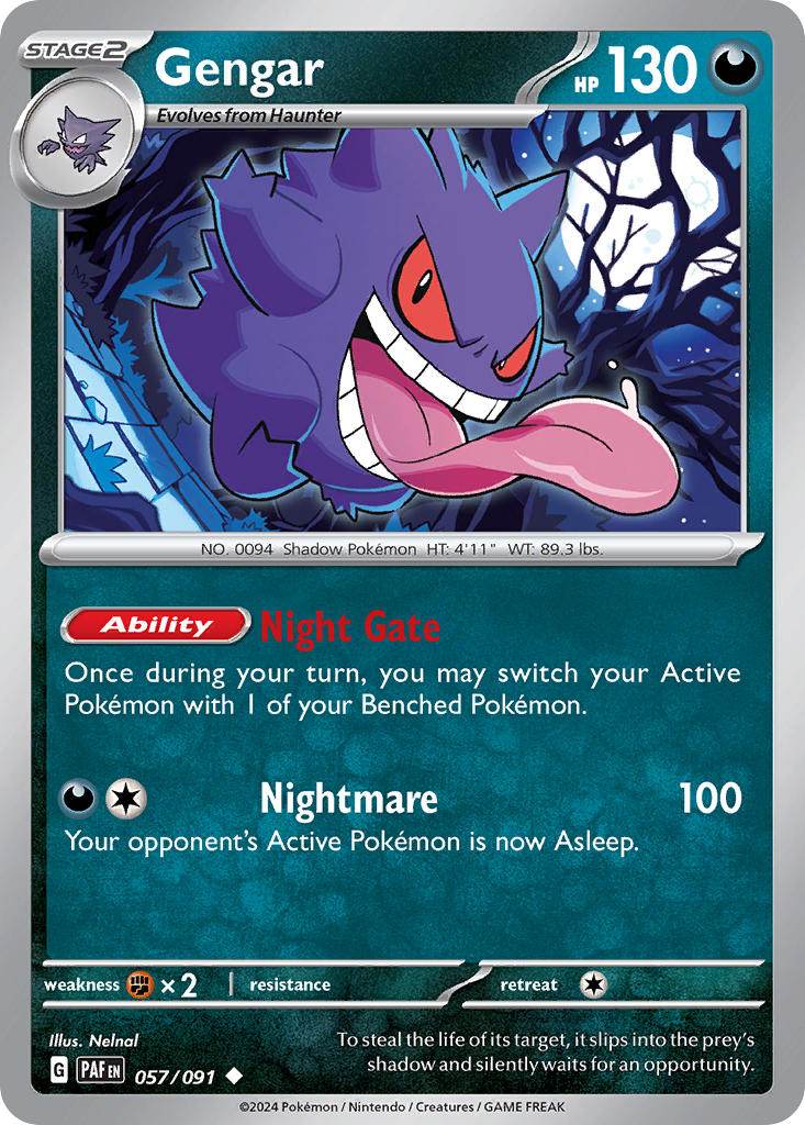 Gengar 57/91 Reverse Uncommon - MissingNo.