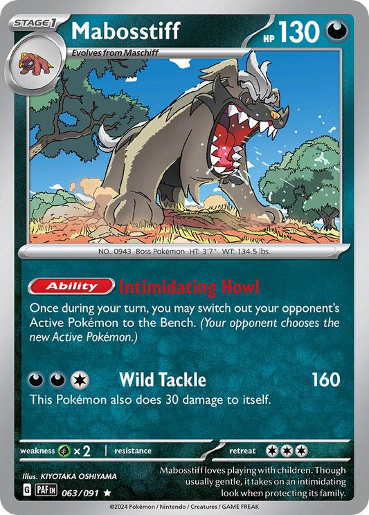 Mabosstiff 63/91 Holo Rare - MissingNo.