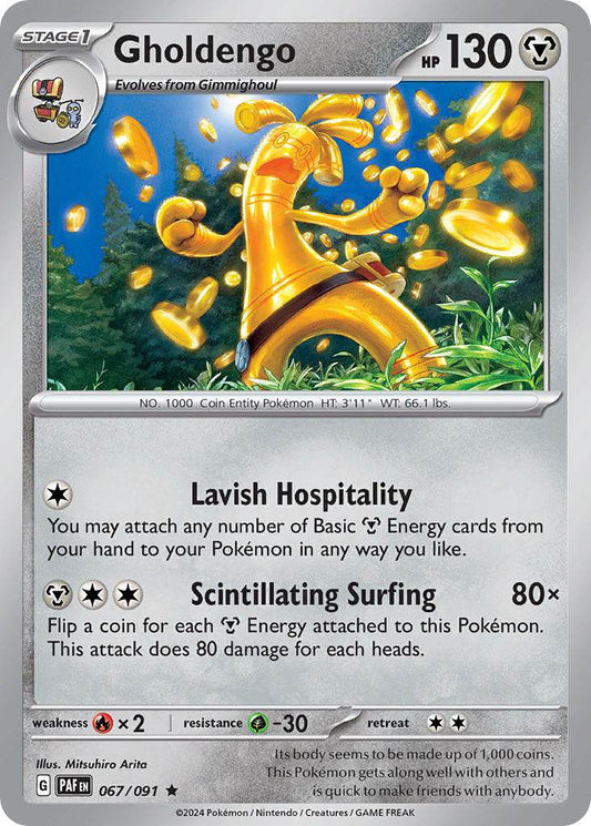 Gholdengo 67/91 Reverse Rare - MissingNo.