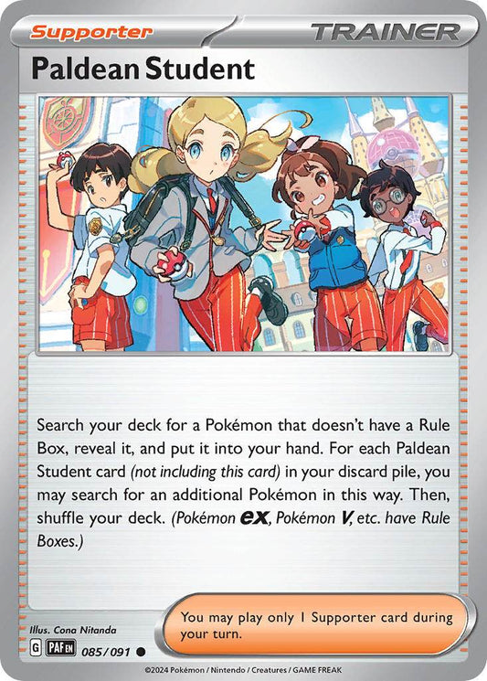 Paldean Student 85/91 Reverse Common - MissingNo.
