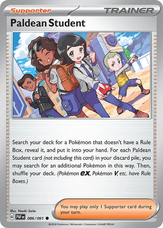 Paldean Student 86/91 Reverse Common - MissingNo.