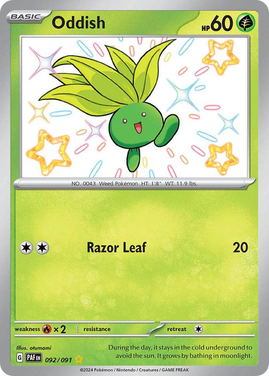 Oddish 92/91 Shiny Rare - MissingNo.
