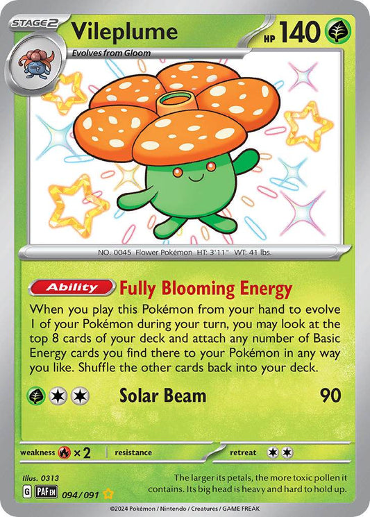 Vileplume 94/91 Shiny Rare - MissingNo.