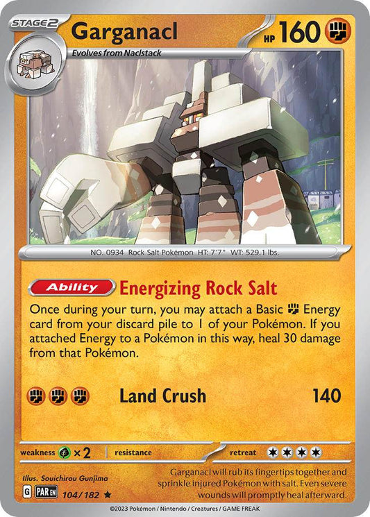 Garganacl 104/182 Holo Rare - MissingNo.