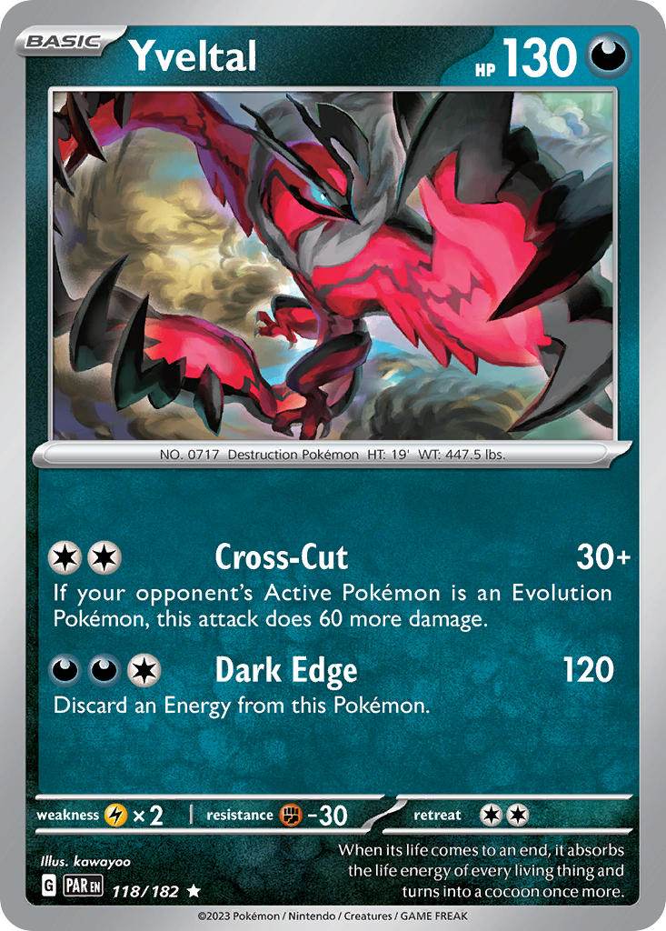 Yveltal 118/182 Holo Rare - MissingNo.