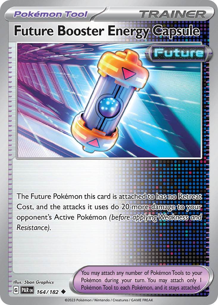 Future Booster Energy Capsule 164/182 Cosmos Holo Iron Valiant ex Box Exclusive - MissingNo.