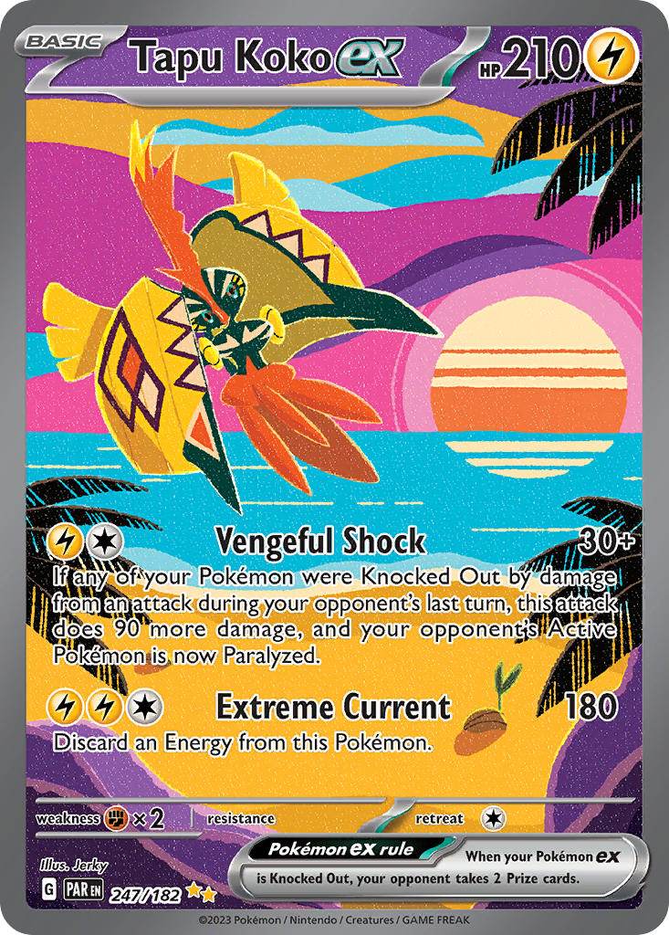 Tapu Koko ex 247/182 Special Illustration Rare ex - MissingNo.