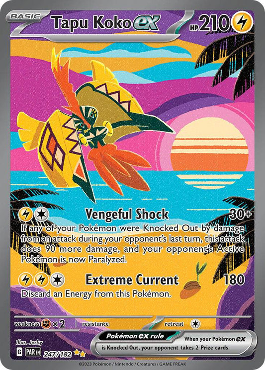 Tapu Koko ex 247/182 Special Illustration Rare ex - MissingNo.