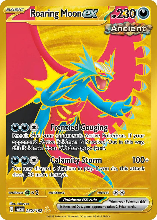 Roaring Moon ex 262/182 Gold Hyper Rare ex - MissingNo.