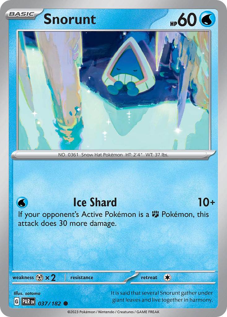 Snorunt 37/182 Reverse Common - MissingNo.