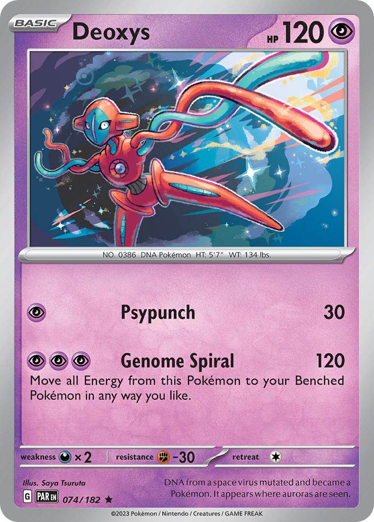 Deoxys 74/182 Reverse Rare - MissingNo.