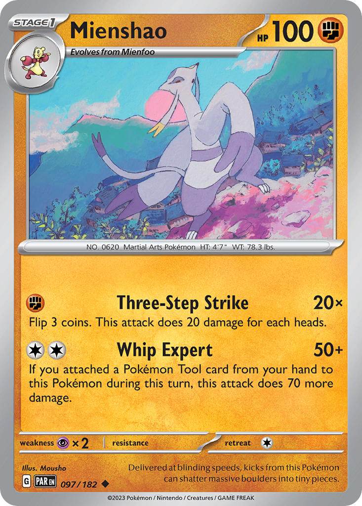 Mienshao 97/182 Reverse Uncommon - MissingNo.