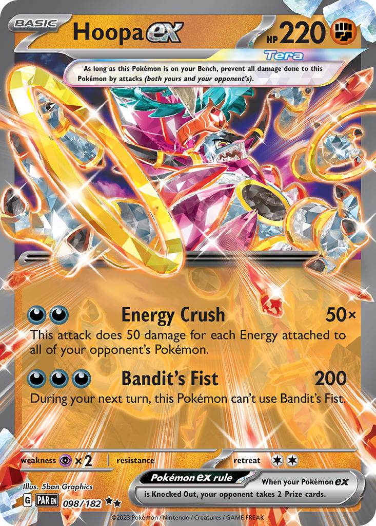 Hoopa ex 98/182 Double Rare ex - MissingNo.