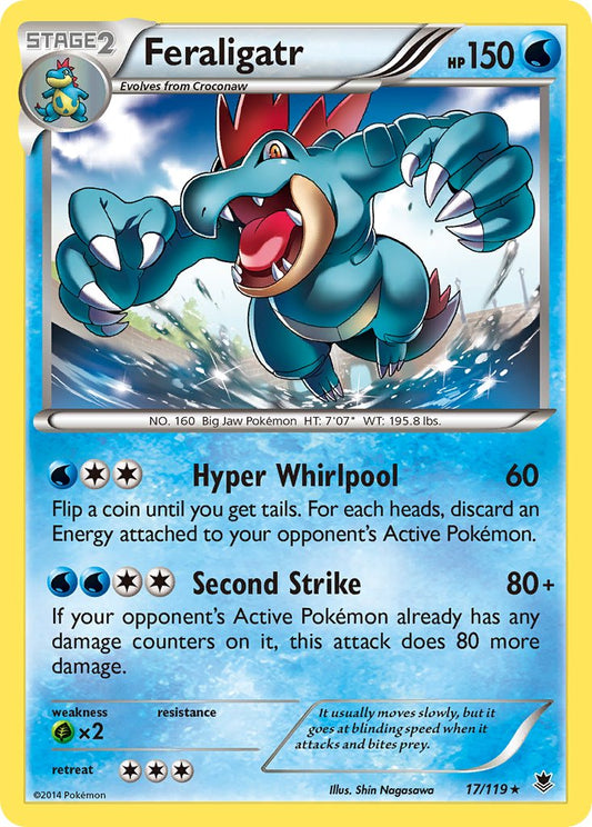 Feraligatr 17/119 Reverse Rare - MissingNo.