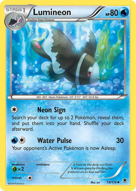 Lumineon 19/119 Reverse Uncommon - MissingNo.