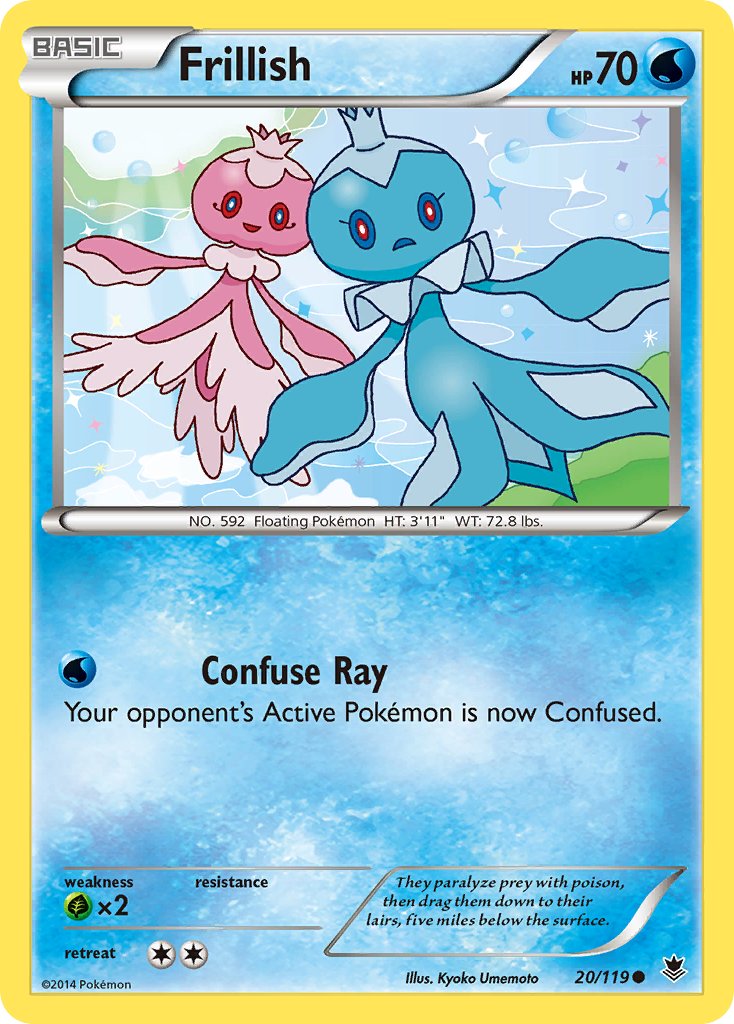 Frillish 20/119 Reverse Common - MissingNo.
