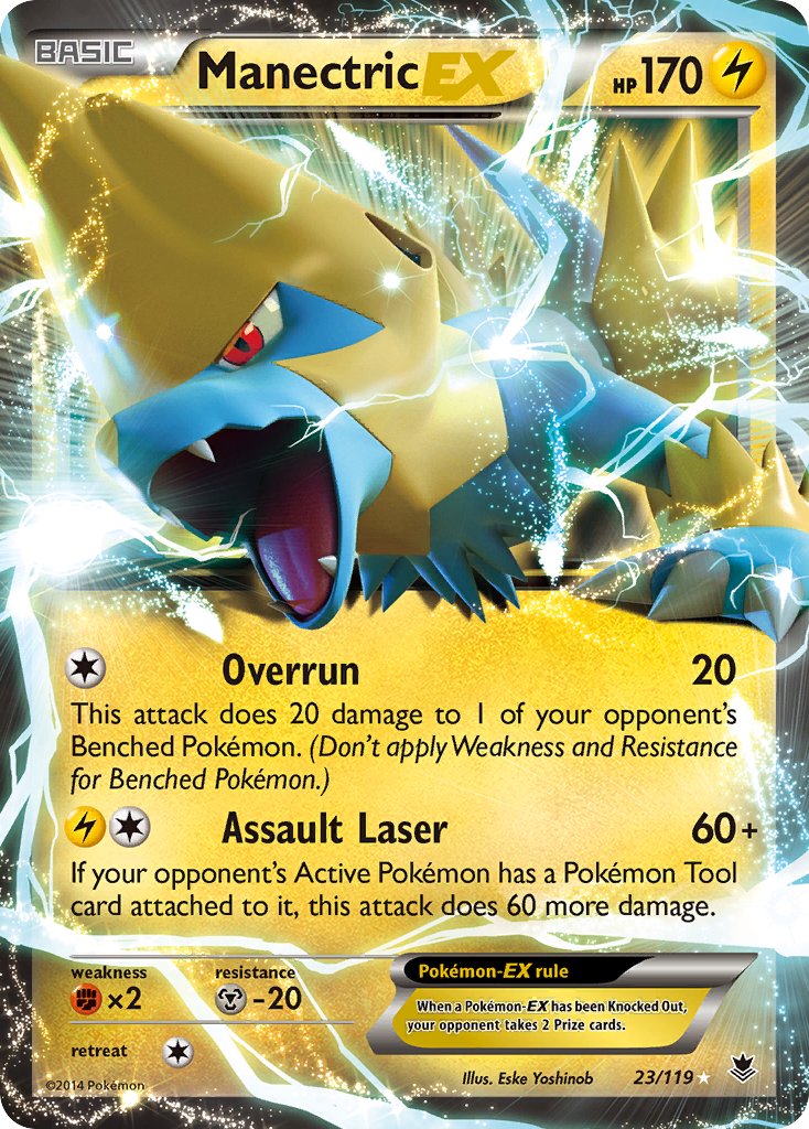 Manectric EX 23/119 Holo Rare EX - MissingNo.