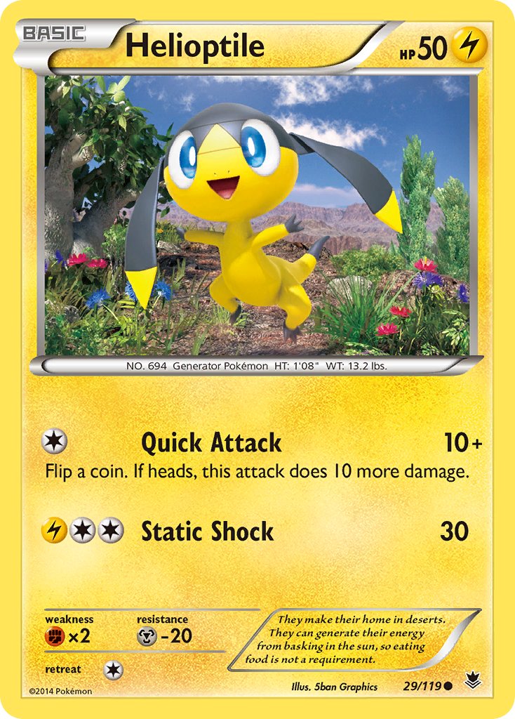 Helioptile 29/119 Reverse Common - MissingNo.