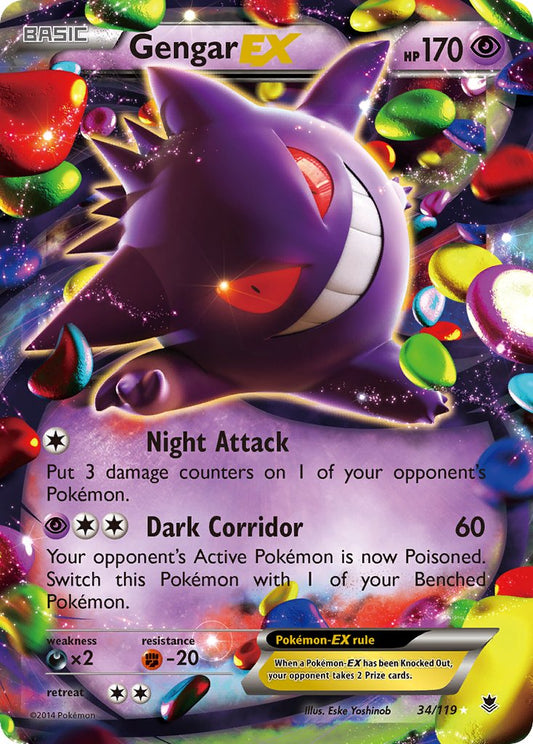 Gengar EX 34/119 Jumbo Gengar EX Box Exclusive - MissingNo.