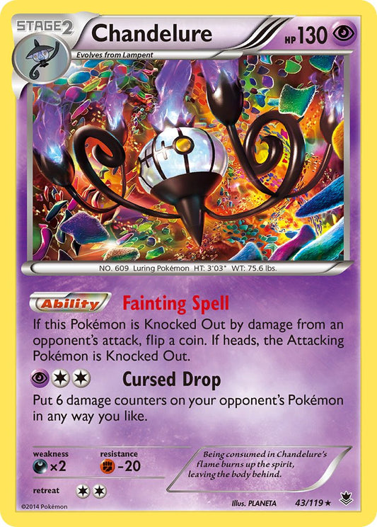 Chandelure 43/119 Cosmos Holo BREAKthrough Blisters Exclusive - MissingNo.