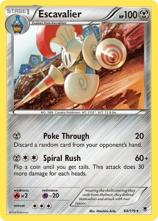 Escavalier 64/119 Reverse Rare - MissingNo.