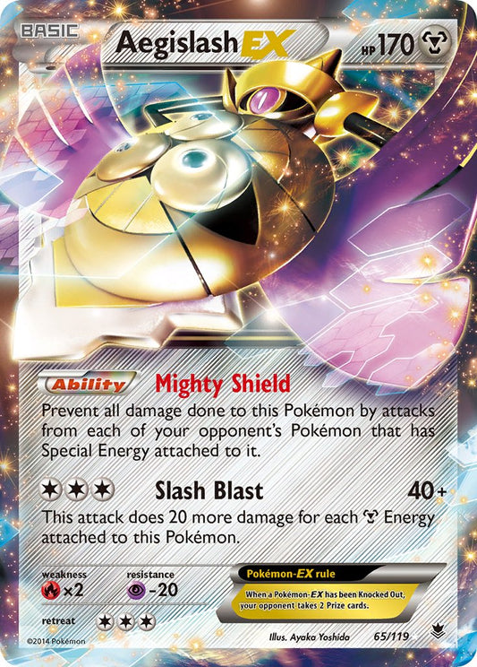 Aegislash EX 65/119 Holo Rare EX - MissingNo.