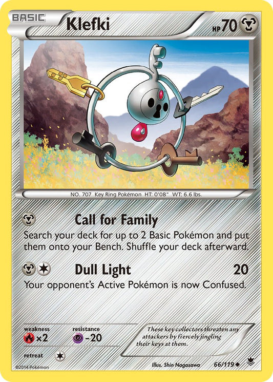 Klefki 66/119 4th Place Crosshatch Holo Pokémon League Mossdeep/Sootopolis Season League Challenge Promo - MissingNo.