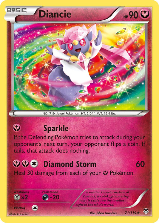 Diancie 71/119 Reverse Rare - MissingNo.