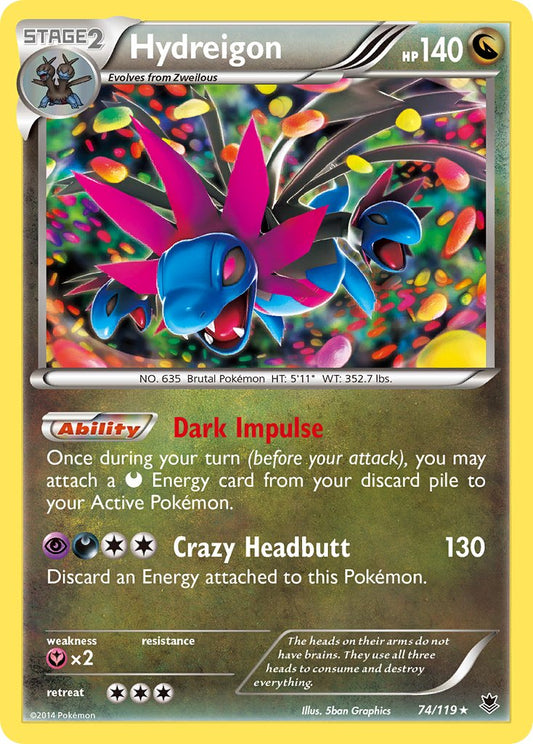 Hydreigon 74/119 Cosmos Holo BREAKpoint One Pack Blisters Exclusive - MissingNo.