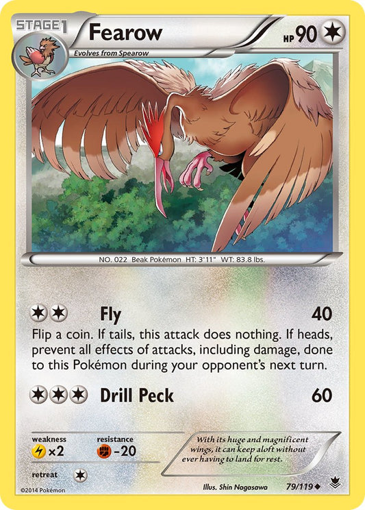 Fearow 79/119 Reverse Uncommon - MissingNo.