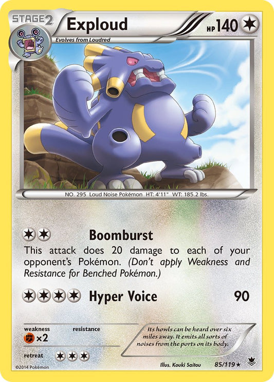 Exploud 85/119 Reverse Rare - MissingNo.