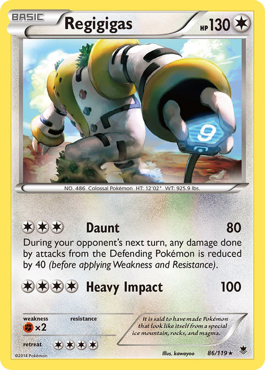 Regigigas 86/119 Reverse Rare - MissingNo.