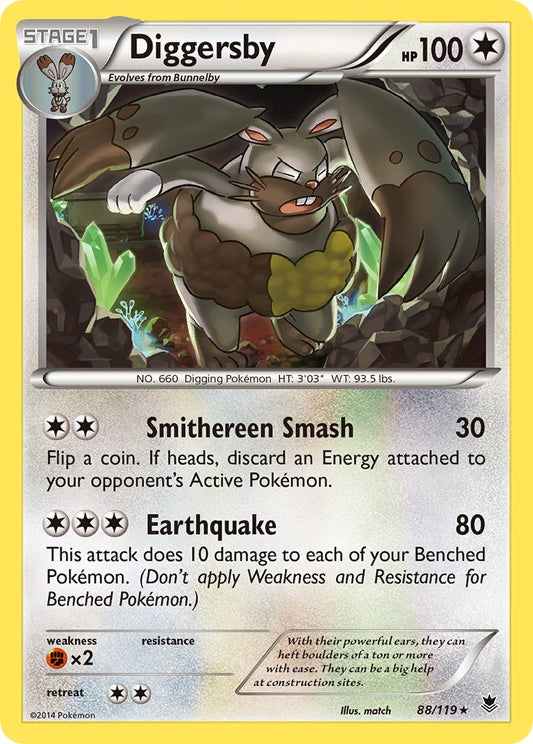 Diggersby 88/119 Reverse Rare - MissingNo.