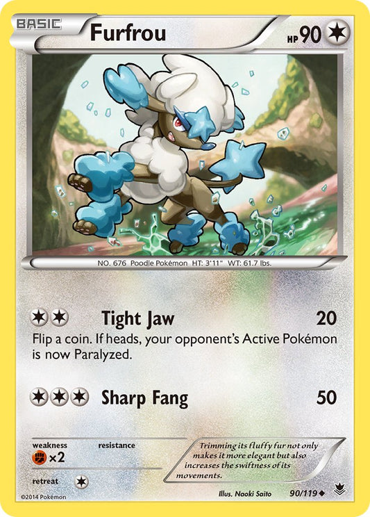 Furfrou 90/119 Reverse Uncommon - MissingNo.