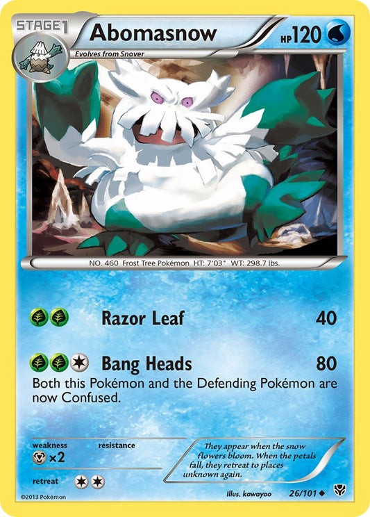 Abomasnow 26/101 Reverse Uncommon - MissingNo.