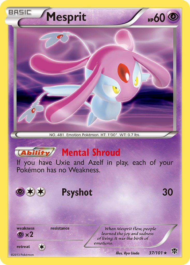 Mesprit 37/101 Holo Rare - MissingNo.
