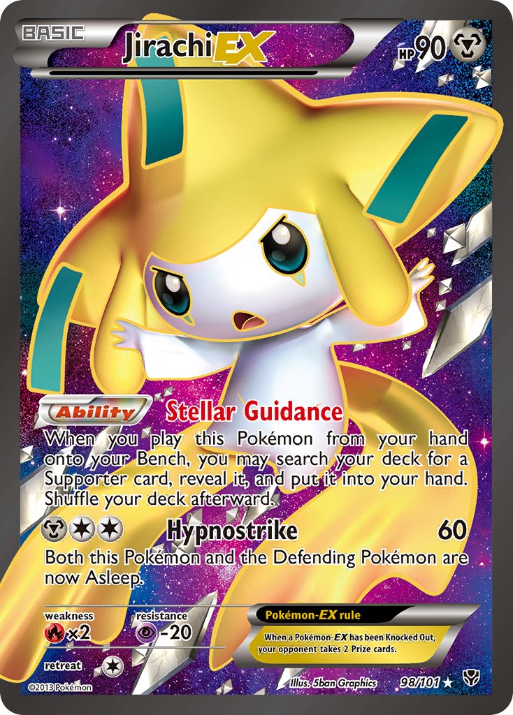 Jirachi EX 98/101 Holo Ultra Rare EX - MissingNo.
