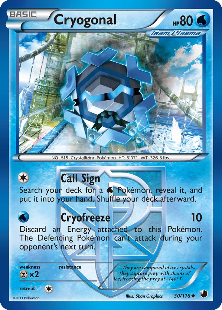 Cryogonal 30/116 Reverse Uncommon - MissingNo.