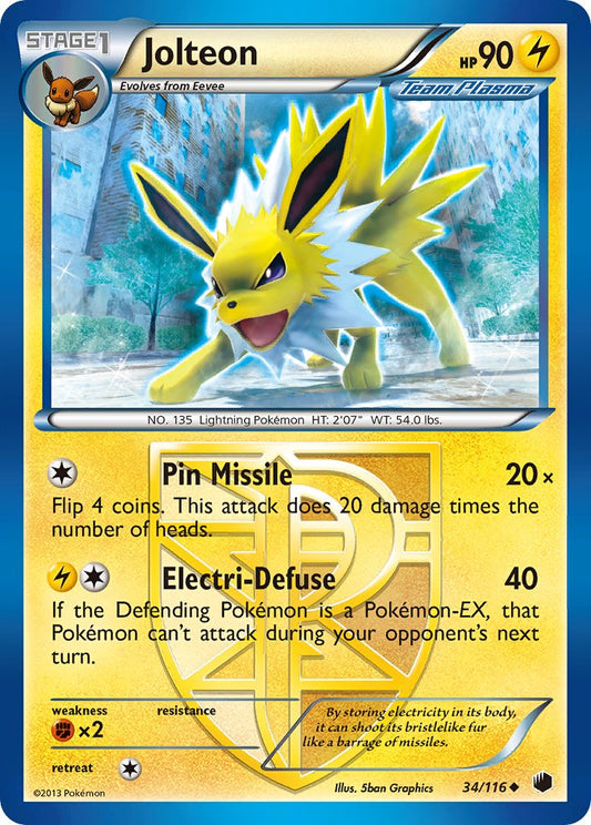 Jolteon 34/116 Uncommon - MissingNo.