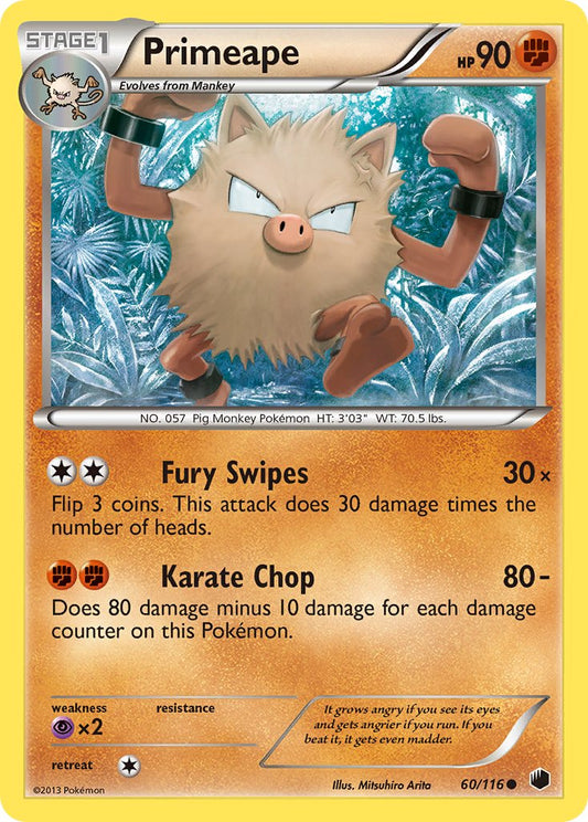 Primeape 60/116 Reverse Common - MissingNo.