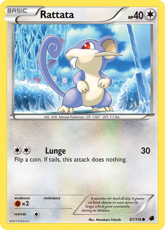 Rattata 87/116 Reverse Common - MissingNo.