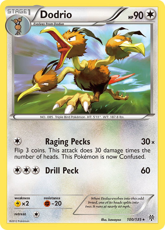 Dodrio 100/135 Reverse Rare - MissingNo.