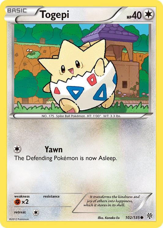 Togepi 102/135 Reverse Common - MissingNo.