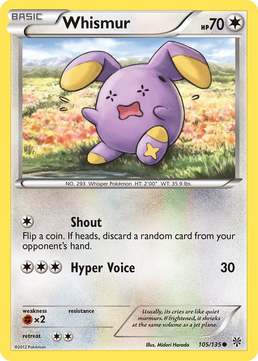 Whismur 105/135 Reverse Common - MissingNo.