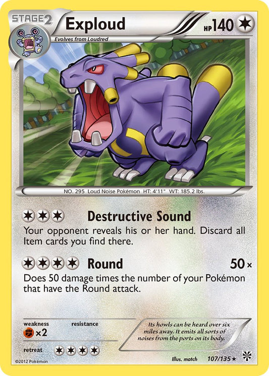 Exploud 107/135 Non-Holo Rare - MissingNo.